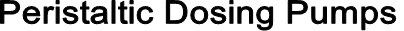Peristaltic Dosing Pumps